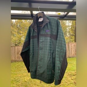 Adidas Dark Green & Black Windbreaker Size S
